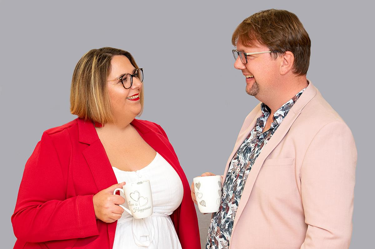 Dunja Katharina Wermter und Michael Glebicki Supervisoren aus Bielefeld Dunja Katharina Wermter und Michael Glebicki im Gespräch